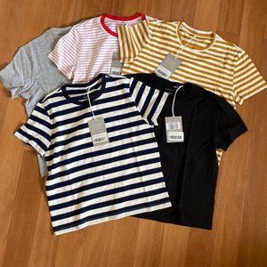 5 NWT Everlane Organic Cotton Box Cut Tee XS!
